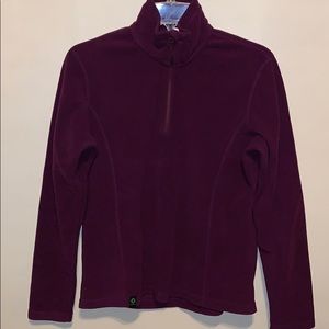 Purple zip fleece